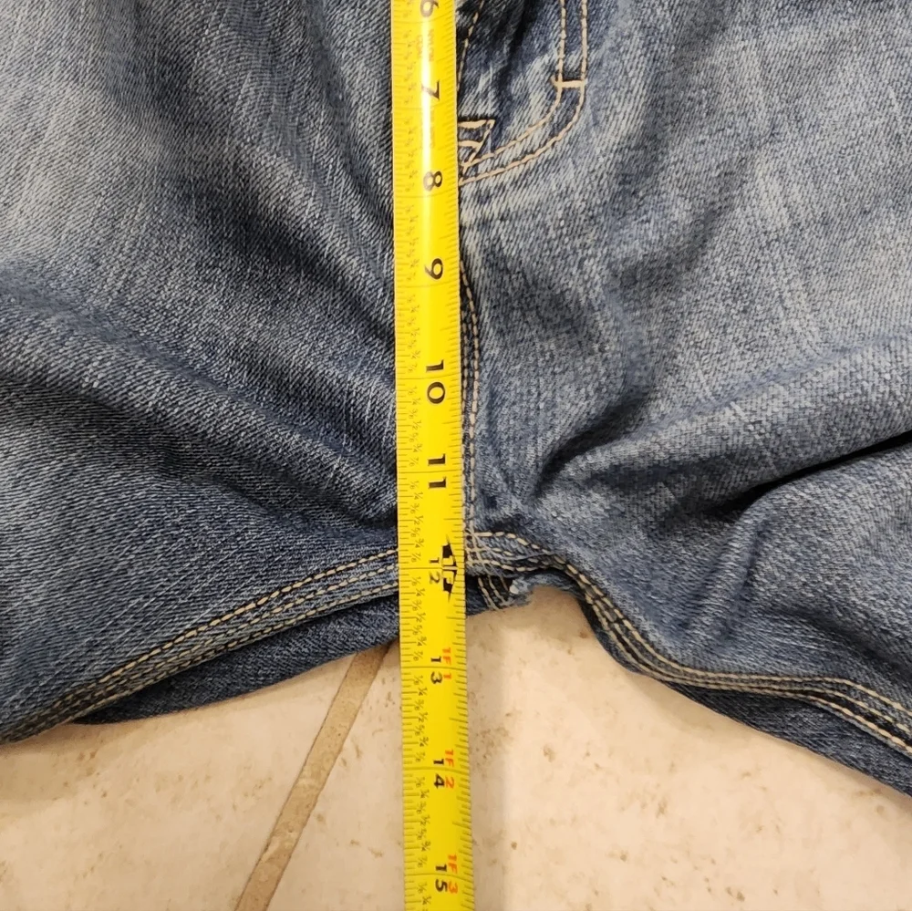 Mens Straight Leg Med Wash Blue Jeans Y2K Phat Farm Size‎ 34X28 READ #F932